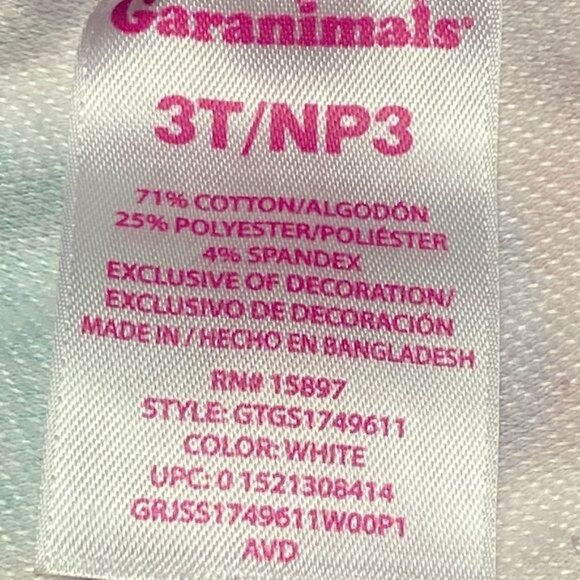 Garanimals Floral Print Jeggings Purple Unicorn Print PJ Pant Bottoms Bundle 3T - Picture 3 of 7